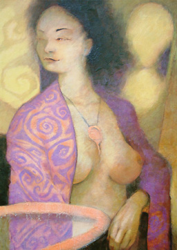 Muse - Oil and Wax on Canvas